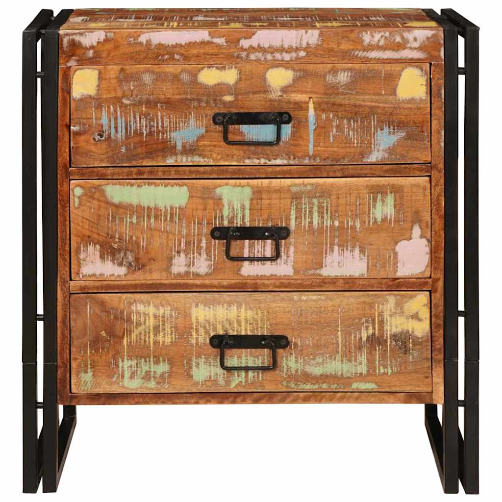 Sideboard Braun 66 x 33 x 70 cm recyceltes Massivholz